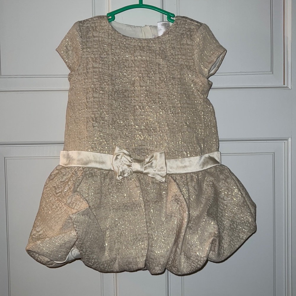 NWT Janie and Jack cream bubble dress